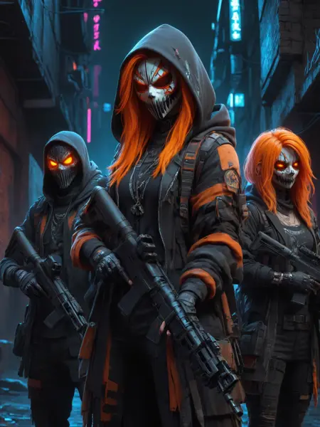 Neon Cyberpunk - The Halloweeners SDXL
