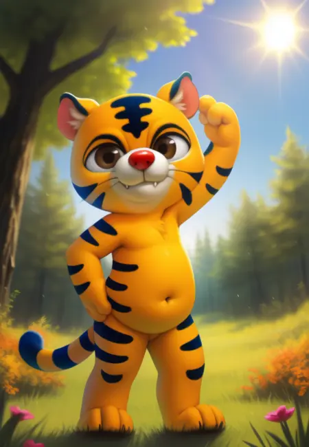 Magic Tiger Candy Stripe - ( TV Series 2007 Tian Yanshen Hu )