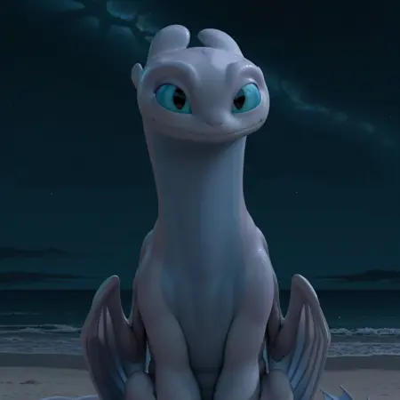 Light Fury / Nubless (How to Train Your Dragon 3: The Hidden World)