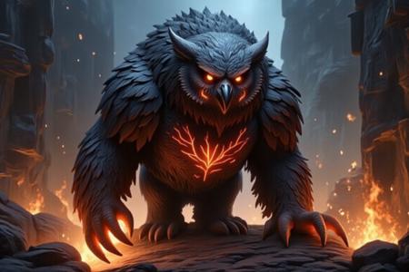 Magic creatures: Owlbears! Flux v1.0