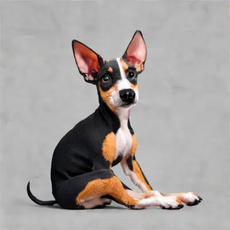 Russian short fur toy terrier