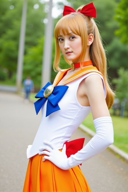 [Flux] Cosplay，Sailor Venus/水手金星 《Sailor Moon》/《美少女战士》-XSCX FLUX_v1.0