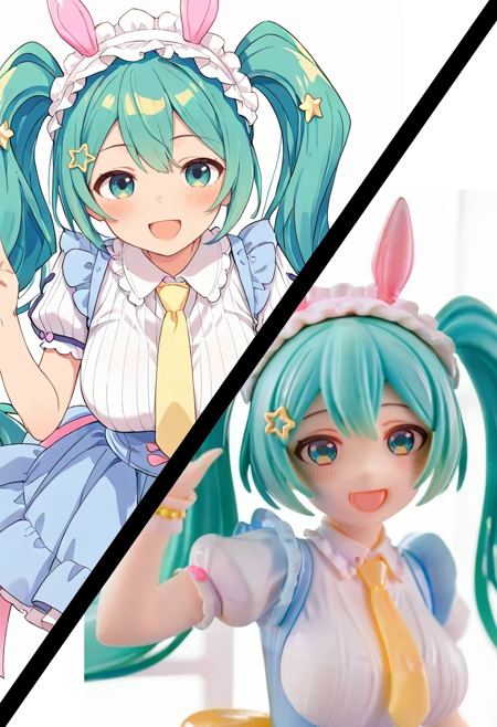 Taito AMP+ Figue - Hatsune Miku X Rody (Fairy Tale Ver.) (初音未来 手办） - IllustriousXL/NoobAI [Commission] V1