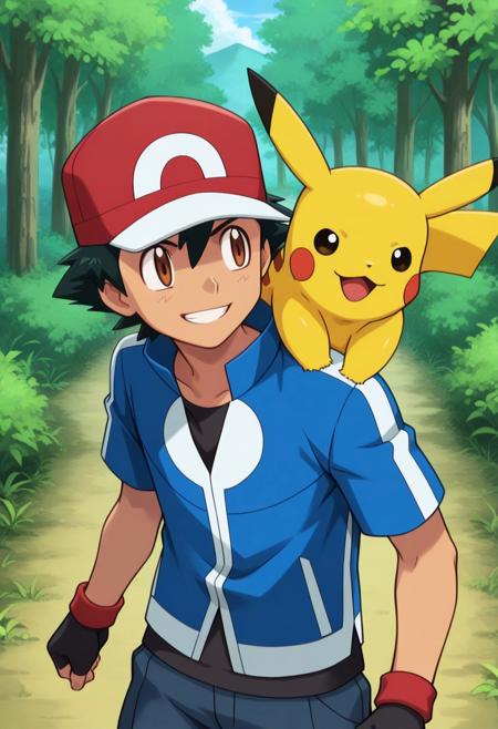 Ash Ketchum - Pokemon X and Y Version - Pony + Illustrious Illustrious - 1.0