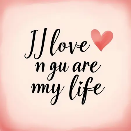 💖 Romantic Love Text & Font