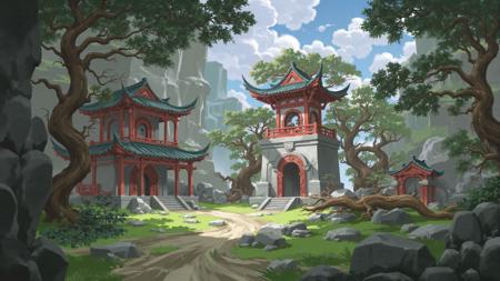 HEZI_F.1 Ultimate Game Scene Summary + Hand-drawn Texture<HEZI_F.1极致游戏场景概括+手绘质感> v1.0