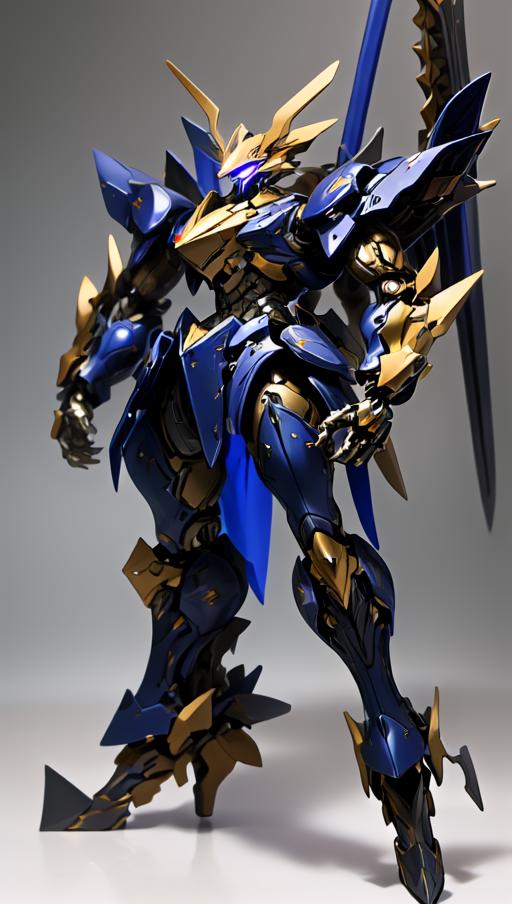 Super robot diffusion(Gundam, EVA, ARMORED CORE, BATTLE TECH like mecha lora) image by waomodder