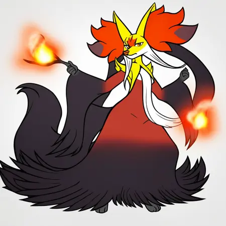 mega delphox v3 pony.