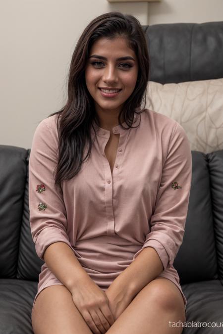 candid, 22yr old pakistani hijabi woman, castingcouch, wearing embroidered cotton pink (kameez:1.1), ,  <lora:couch:0.7>, blushing, nervous, apprehensive, forced smile looking away, sitting on sofa, from below,  barefoot,   <lora:add_detail:0.5>, <lora:real_skin:0.7> skin, <lora:retromanba:0.3> Yamanba (dark skin), RAW photo, 8k uhd, dslr, soft lighting, high quality, film grain, Fujifilm XT3