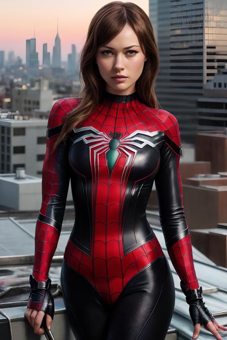 photo of (learned_embeds-step-500:0.99), a woman, (gwen stacy spiderman cosplay:1.2), (closeup portrait), modelshoot style, (extremely detailed CG unity 8k wallpaper), photo of the most beautiful artwork in the world, professional photograph, nikon, canon m50, trending on ArtStation, trending on CGSociety, Intricate, High Detail, Sharp focus, dramatic, photorealistic painting art by midjourney and greg rutkowski, perfect thighs, ((on a rooftop)), (looking at viewer), (detailed eyes:1.2), (black hair:1.3), (face focus)