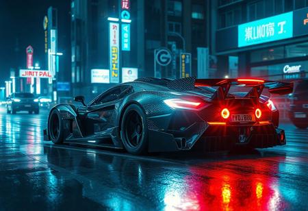 Cyberpunk hypercar