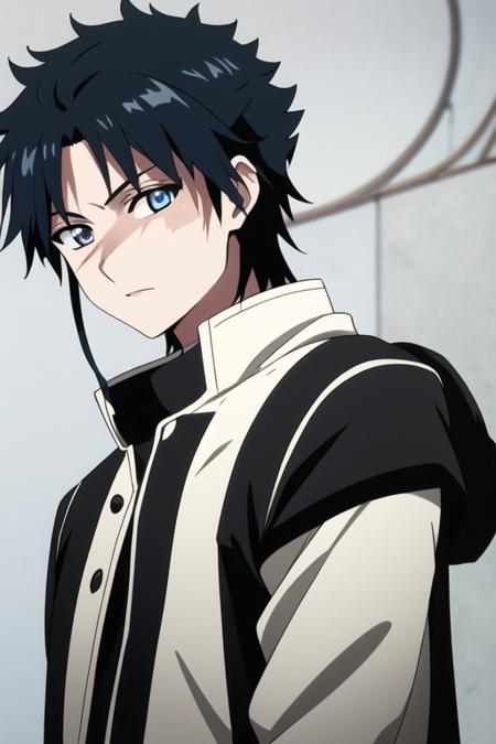 hakuryuu_ren black hair blue eyes