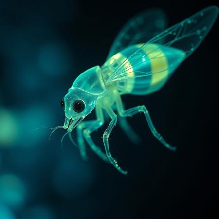 Masterpiece, a bioluminescence translucent Plasmodium/humanoid, 32k, 16k, 8k, cinematic art, masterpiece art,