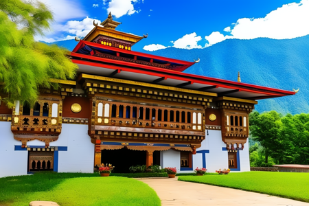 <lora:JJsBhutanArchitectural:1> , (bhutan architectural), masterpiece, best quality,scenery, outdoors, building, bush, day, sky,mountain, grass, no humans, outdoors, plant, scenery,cener composition, <lora:add_detail:1>