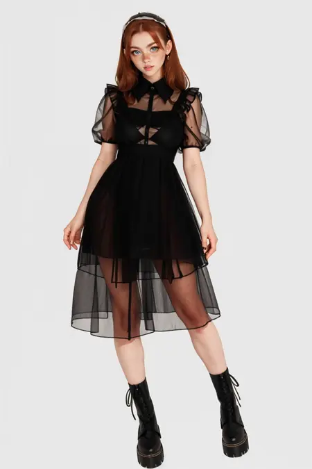 Tulle Yoke Dress