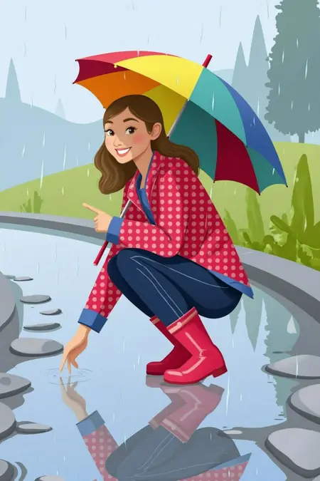 Minimalist Flat Color Vector Graphic Illustration Style (Corporate Memphis / Business)