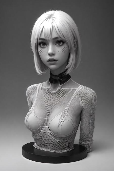 wireframe model of a girl