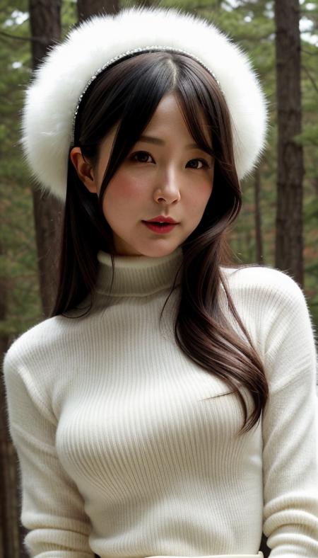 4yAxK-650,pageant winner,turtleneck sweater,posing in a winter forest, bouffant blowout hair, beautiful , geisha, angelic figure, divine babe,  bride,  our father who art in heaven, holy mother mary, catholic temperance and chastity, praise be to god,  BREAK  (to8contrast style), Close-up portrait, 8k RAW photo, highest quality, detailed eyes, looking at the camera, best shadow, intricate details, interior, , muted colors, high contrast style, glam shot, smoldering, sultry, intense, languid, tempting, sensual, seductive, longing, yearning, smitten, dark photography studio, minimal lighting, deep shadows, stark contrasts, dramatic highlights, red backdrop, natural pout, lusciousness,  bold color, alluring, captivating, striking, unforgettable, stunning, breathtaking, timeless beauty.