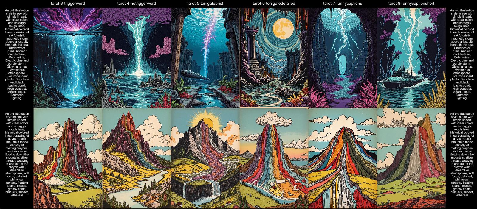 Tarot Style LoRA Training Diary [Flux Captioning]
