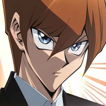 (masterpiece, best quality), TakahiroKagami, 1boy, serious, sharp eyes, orange hair, light blue eyes, <lora:takahirokagamiyugioh-overbaked:0.8>