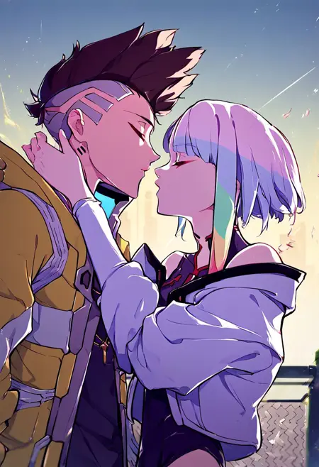 Cyberpunk 2077 David Marinez, Lucy, Rebecca,Maine , kiwi and Kaneda (Akira)