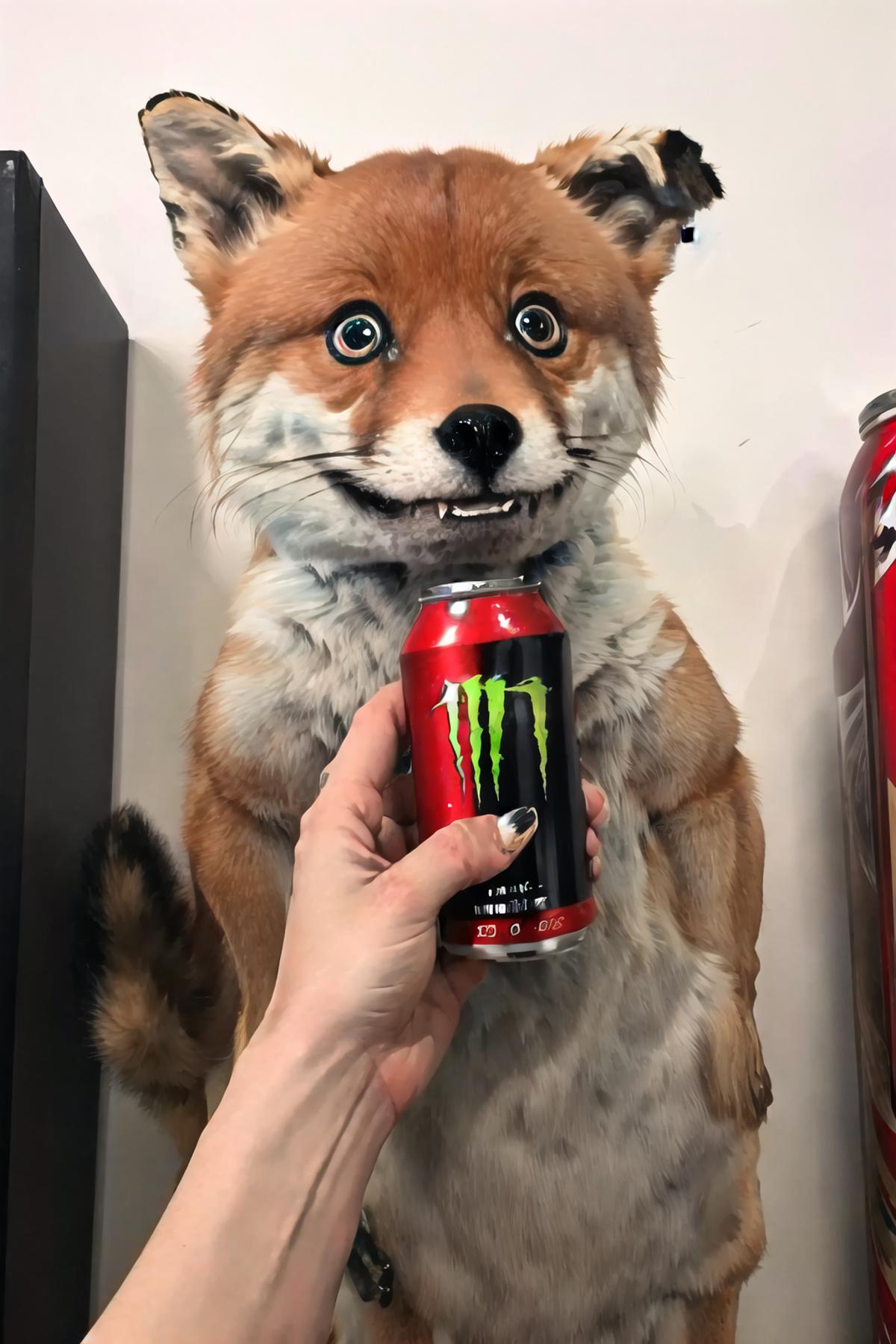 Holding Monster Energy | Concept LoRA image by FallenIncursio