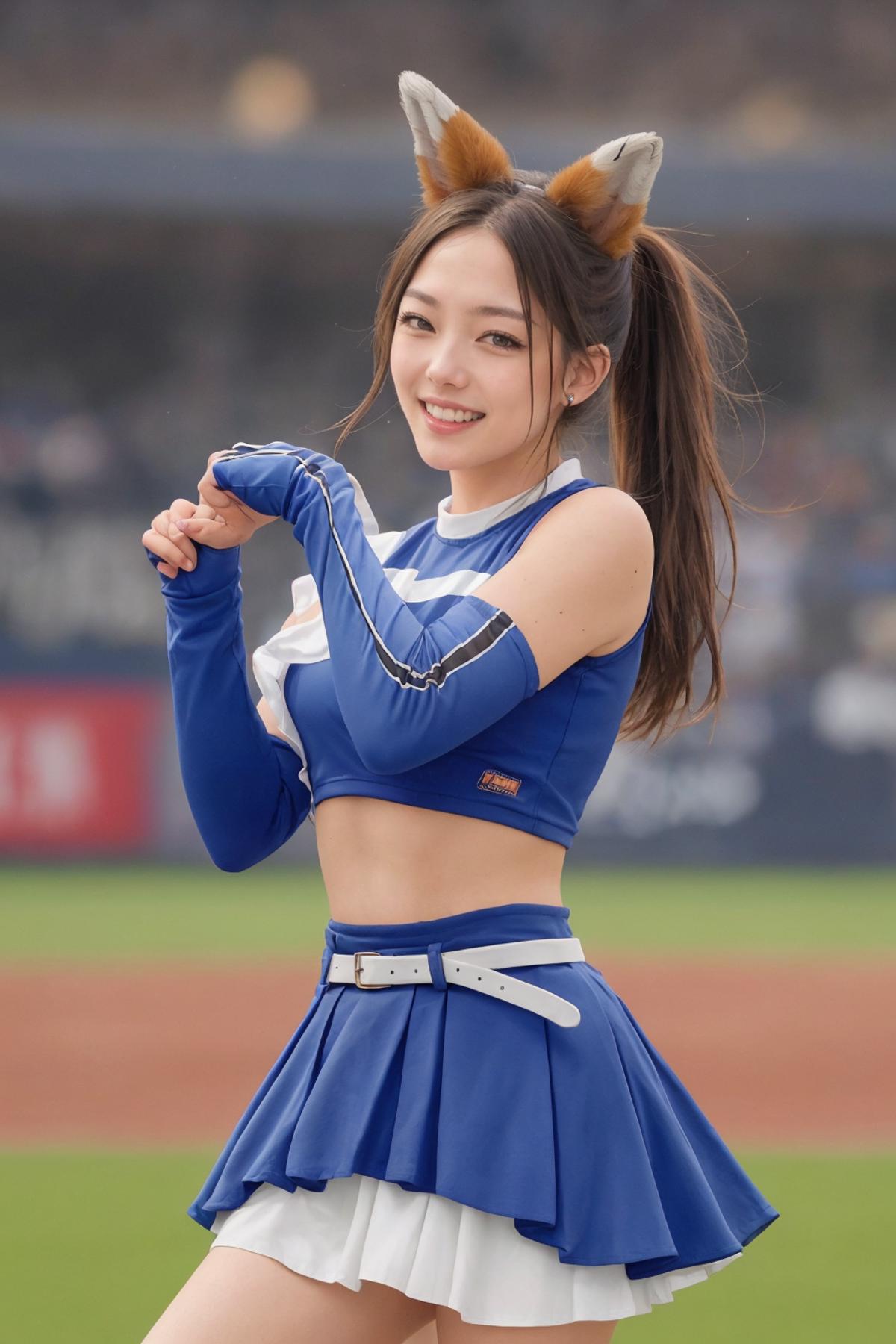 Fighters Girl's Outfit - Kitsune Dance (Hokkaido Nippon-Ham Fighters) image by chihayatan
