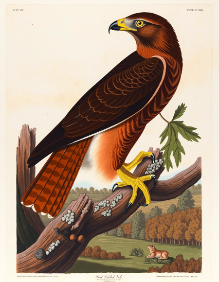 John James Audubon Style FLUX