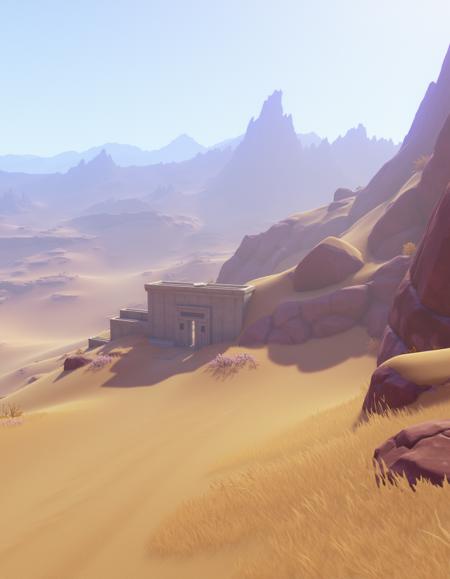 Genshin style landscapes Sumeru Desert v1.0