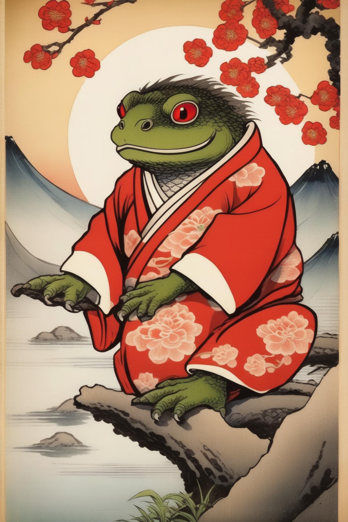 Ohara Koson Style image by Kappa_Neuro