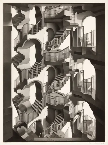 MC Escher Style Lora.