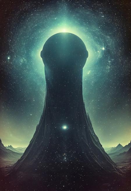 ()Hyoer Realistic:2.0)Polaroid picture 
 an image of a mystical, far-off kingdom, where the (Valley of the Universe Overseers and Watchers resides.:1.80) This ancient, celestial realm is home to powerful beings who monitor the activities of all planets and galaxies from a perspective. The air is thick with an otherworldly energy, as the overseers and watchers gaze out upon the cosmos, their eyes piercing the veil of space and time.