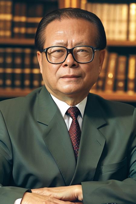 1boy, solo,  8k, ultra high res, ultra detailed, best quality, looking at viewer, perfect lighting, flat light, ultra high quality, ultra high res, masterpiece, photorealistic, detailed face, perfect anatomy, male focus,  glasses, necktie, bookshelf, <lora:JiangZMLora_v2:1>