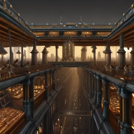 epic sci fi/steam punk city scene,high quality, absurdres, absurd detail, absurdly intricate, hyper detailed, hyper intricate, <lora:add_detail:0.8> <lora:Polychrome:0.8>