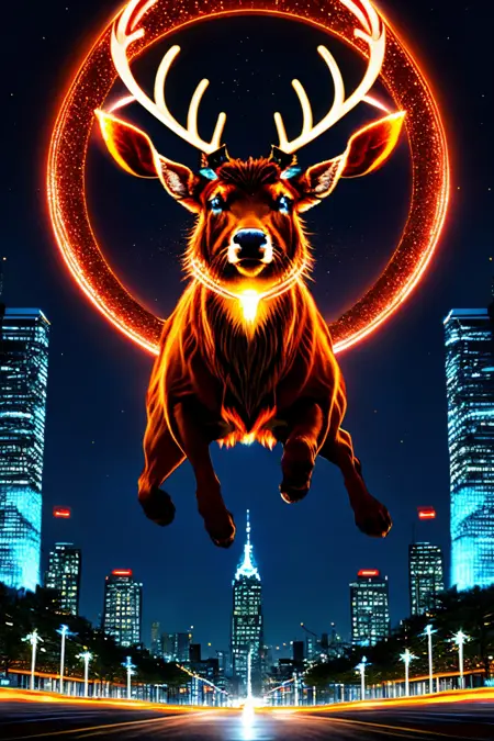 Raging Reindeer Style - Red Team Art