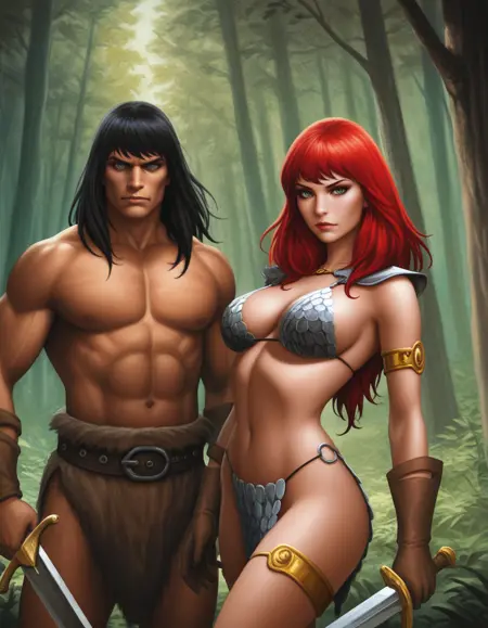 Conan & Red Sonja - Illustrious\PonyXL