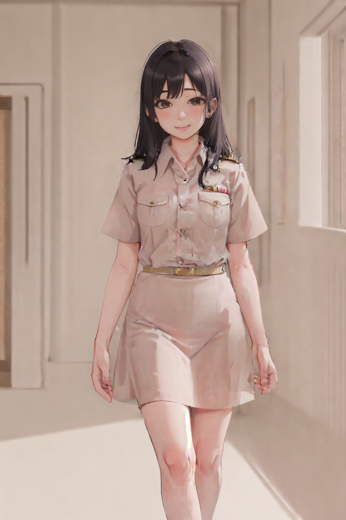 Thai female teacher uniform image by bearcutsticker