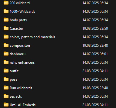 1000+ Wilcards Mittoshura (SFW, NSFW, poses, outfits, emotions,...) v1.0