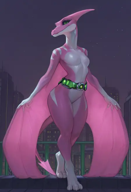 Mutant Pink Power Ranger (Mighty Morphin Mutant Rangers) - [Furry]