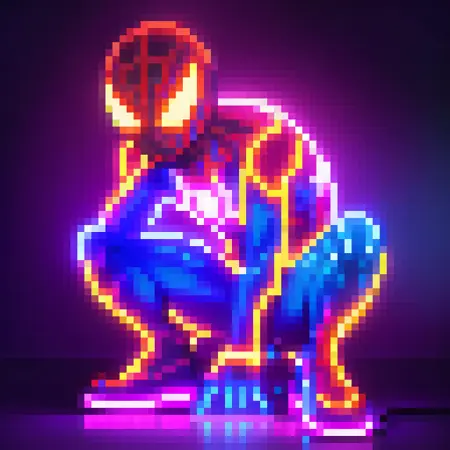 Pixel Neon Art