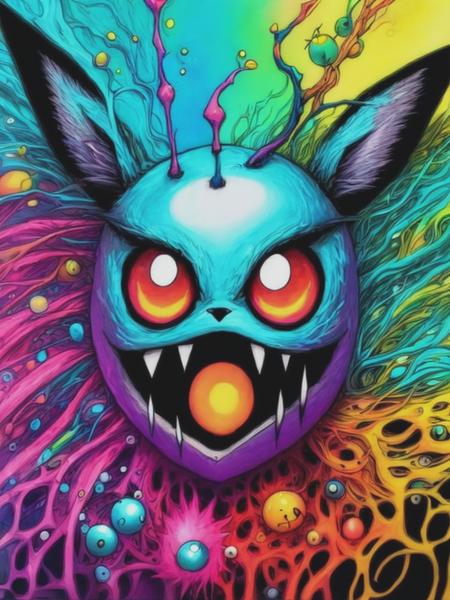 <lyco:AlexPardee:1.0> as a pokemon by alex pardee