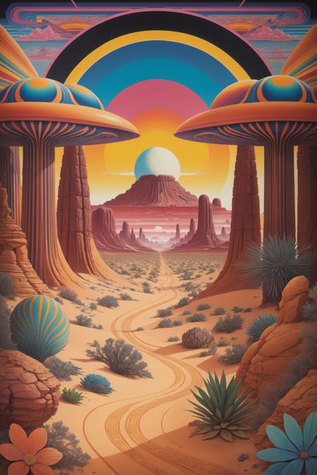 psychedelic landscape