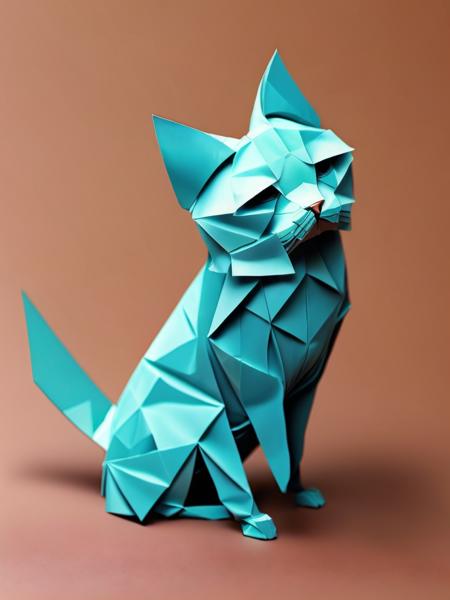 <lora:ORIGAMI:1>ORIGAMI style origami, art, cats