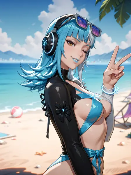 Luna Snow Cool Summer (alternate costume/skin) | Marvel Rivals | | PonyGirl's Models