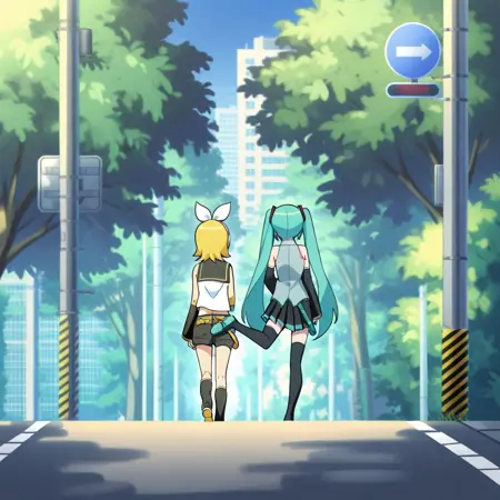 [IL] Chisato and Takina Kicking Each Other's Butt (Lycoris Recoil) / リコリス・リコイル オープニングのキックシーン