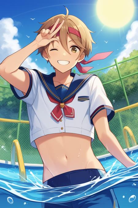  tomoya mashiro, brown hair, brown eyes,