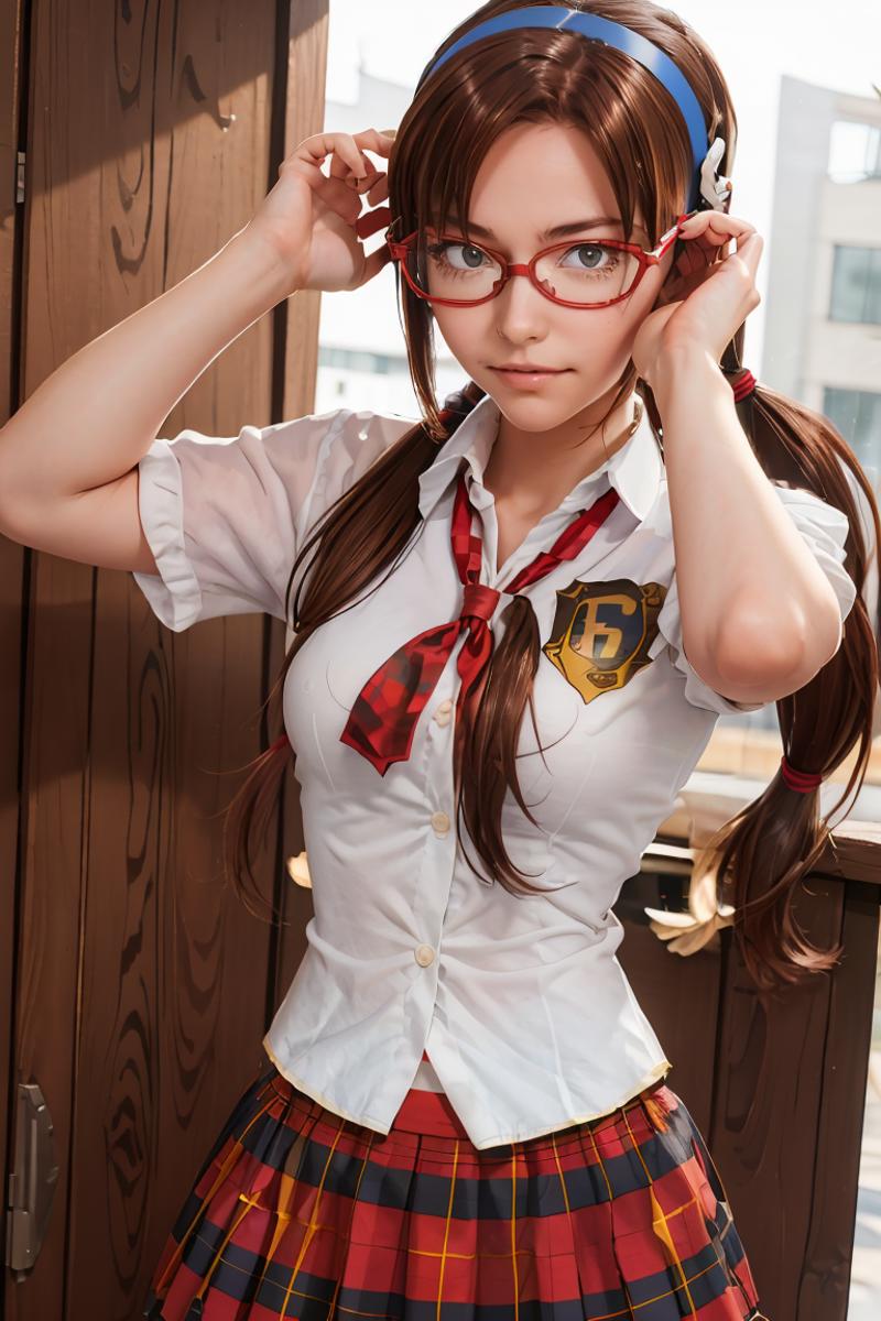 Mari Illustrious Makinami - School Uniform │Neon Genesis Evangelion image by MarkWar