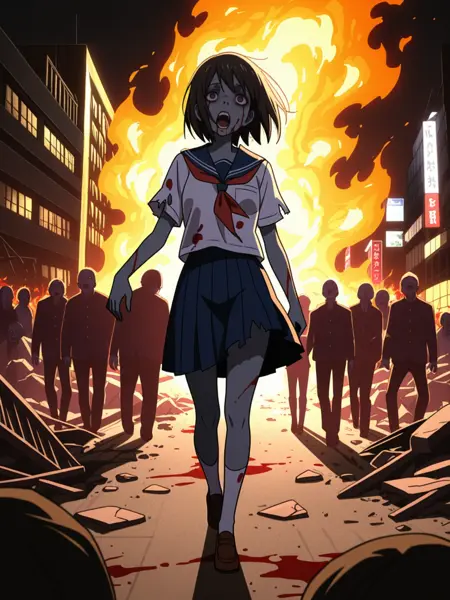 Highschool of the Dead - Zombies