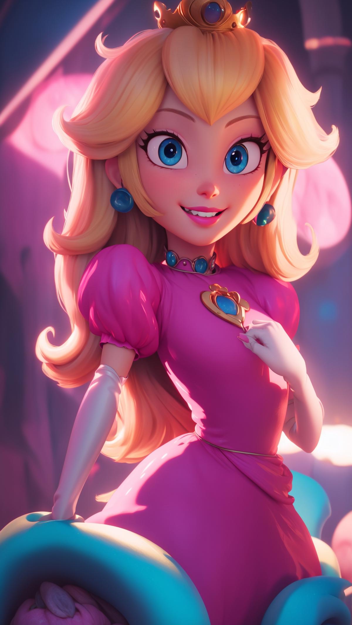 princess peach - The Super Mario Bros. Movie - movie like image by marusame