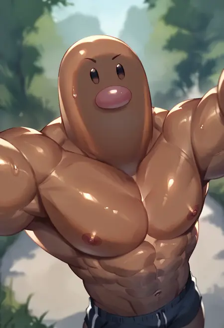 CHARACTER: DIGLETT (BUFF MEME) [PONY XL]